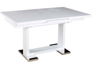 Eettafel uitschuifbaar keukentafel "Toda" - 140/180 x 90 x 77 cm - Wit