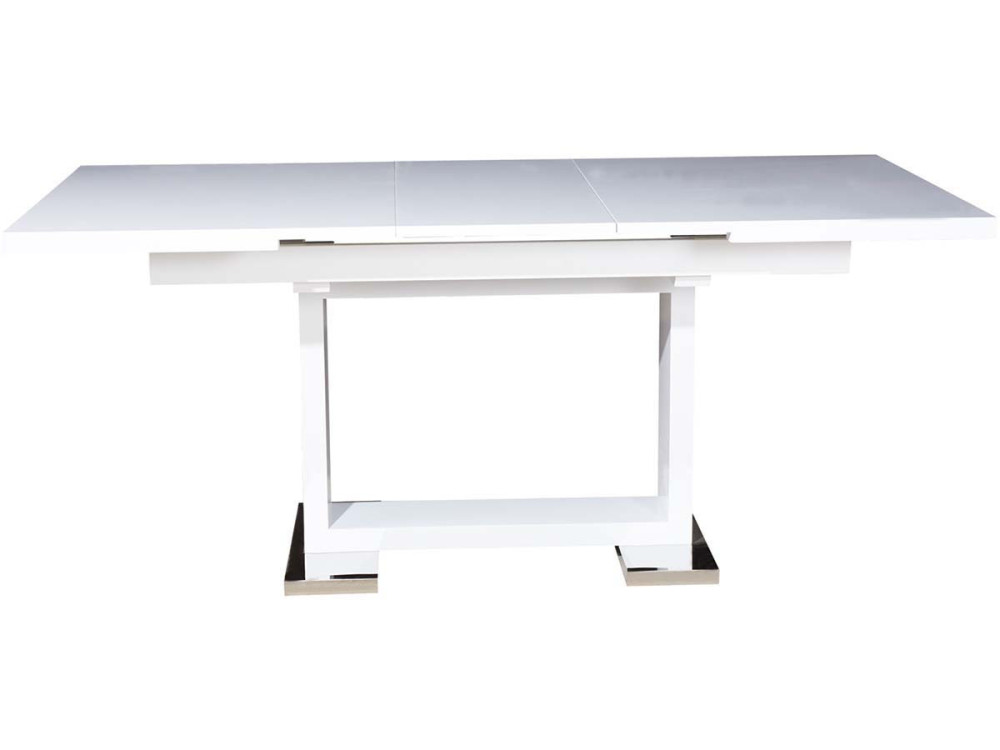 Eettafel uitschuifbaar keukentafel "Toda" - 140/180 x 90 x 77 cm - Wit