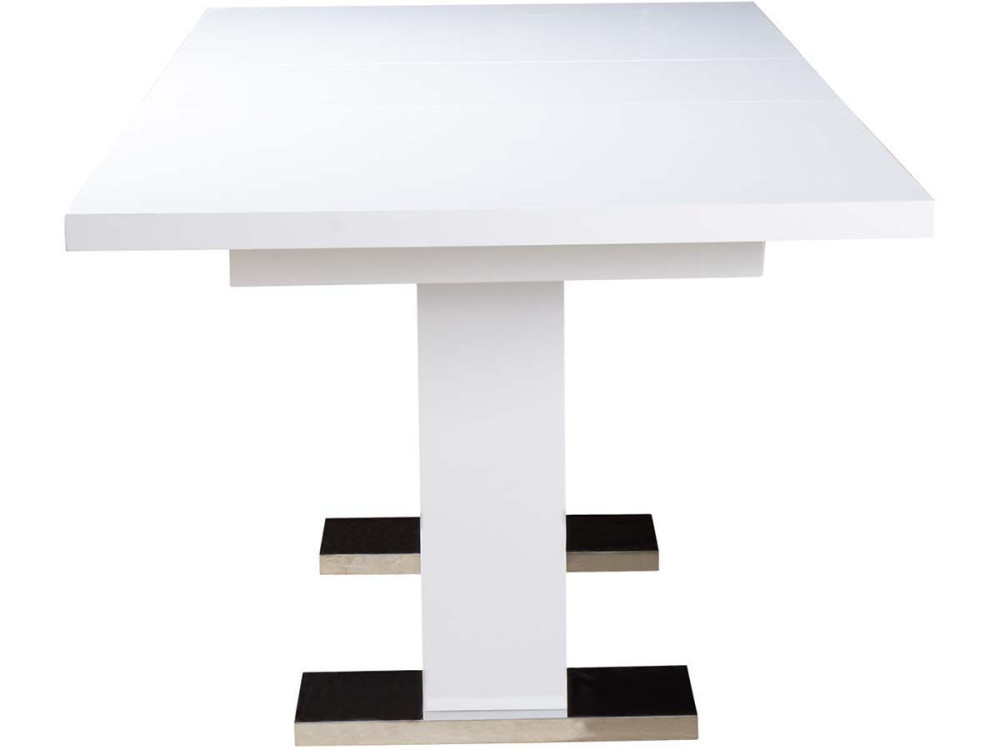 Eettafel uitschuifbaar keukentafel "Toda" - 140/180 x 90 x 77 cm - Wit