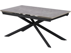 Uitschuifbare keramische eettafel voor 6 tot 10 personen "Celeste" - Marmergrijs