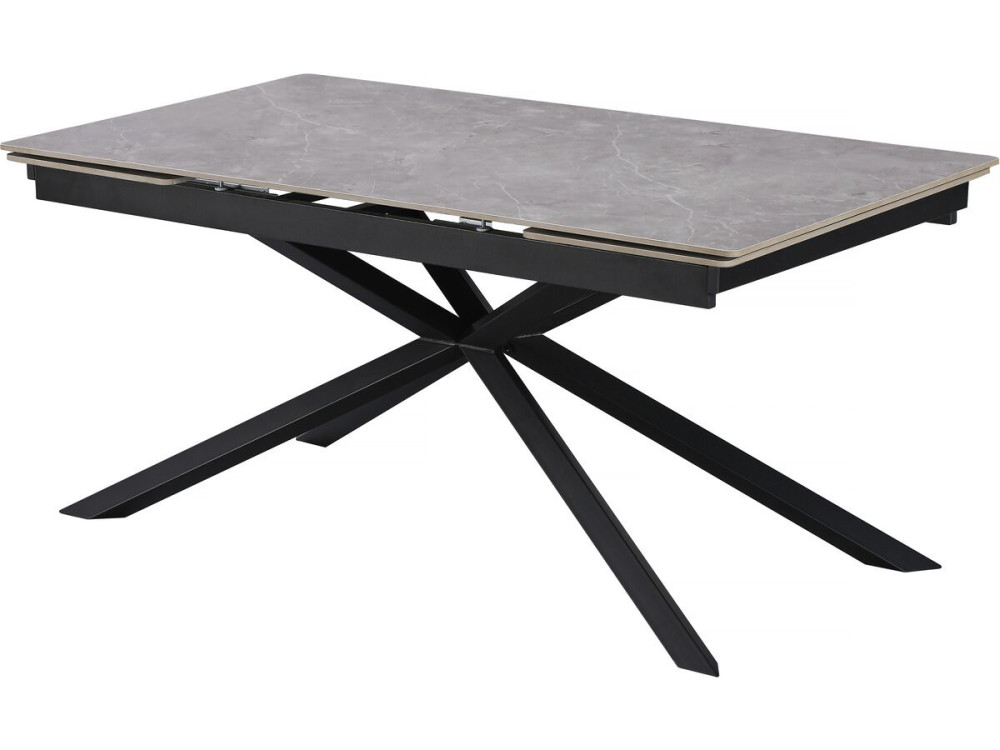 Uitschuifbare keramische eettafel voor 6 tot 10 personen "Celeste" - Marmergrijs