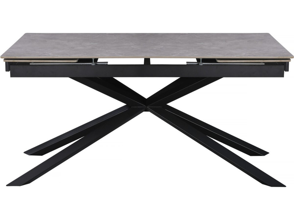 Uitschuifbare keramische eettafel voor 6 tot 10 personen "Celeste" - Marmergrijs