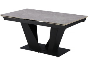Uitschuifbare keramische eettafel - 160/240 cm - 6 tot 10 personen "Nova" - Marmergrijs