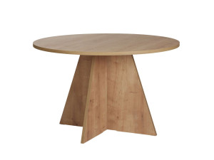 Eettafel "Virella" van hout - 120 x 120 x 75 cm - Saffier Eiken