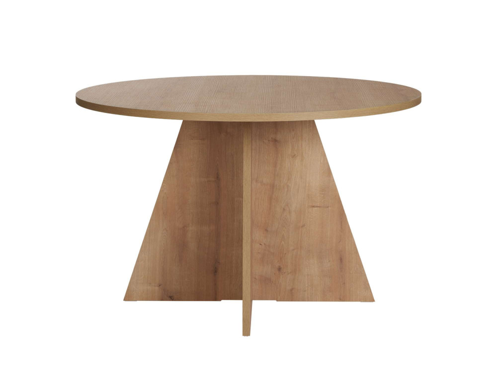 Eettafel "Virella" van hout - 120 x 120 x 75 cm - Saffier Eiken