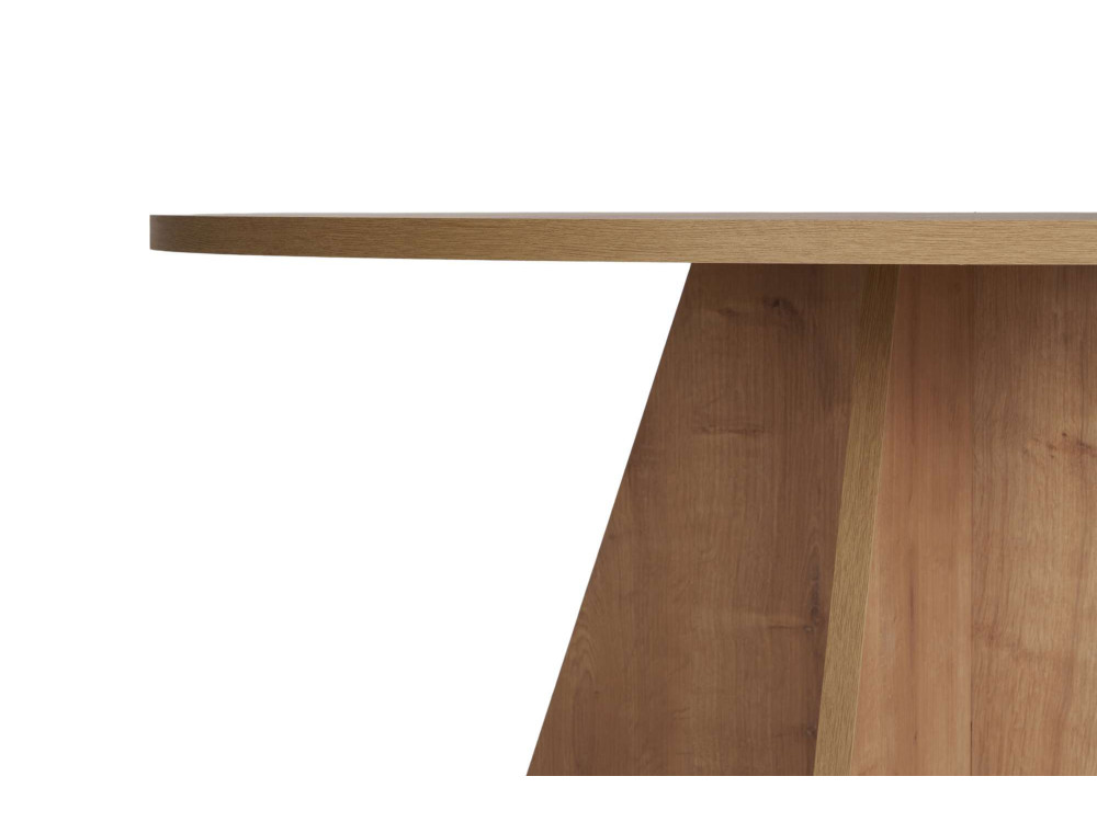 Eettafel "Virella" van hout - 120 x 120 x 75 cm - Saffier Eiken