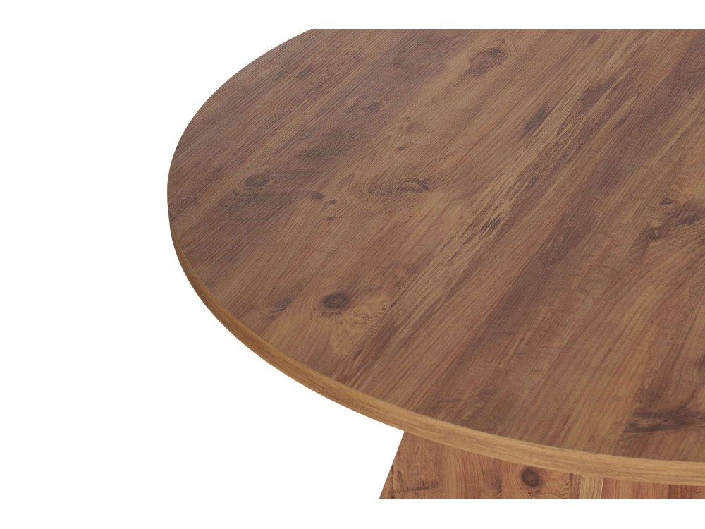 Eettafel "Virella" van hout - 120 x 120 x 75 cm - Atlantische den
