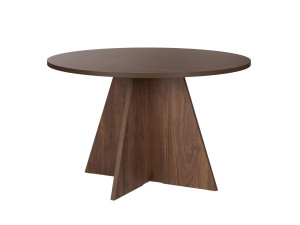 Eettafel "Virella" van hout - 120 x 120 x 75 cm - Walnoot