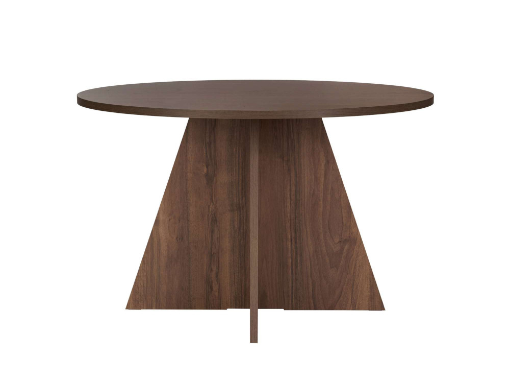 Eettafel "Virella" van hout - 120 x 120 x 75 cm - Walnoot