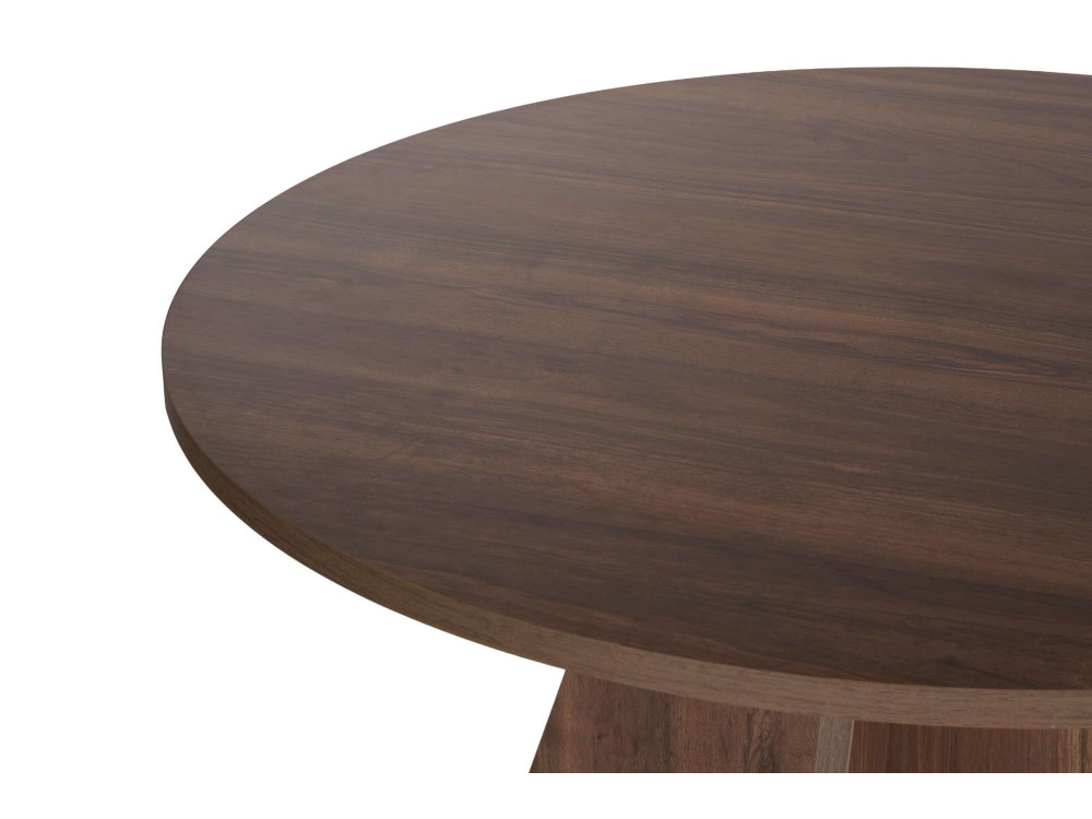 Eettafel "Virella" van hout - 120 x 120 x 75 cm - Walnoot