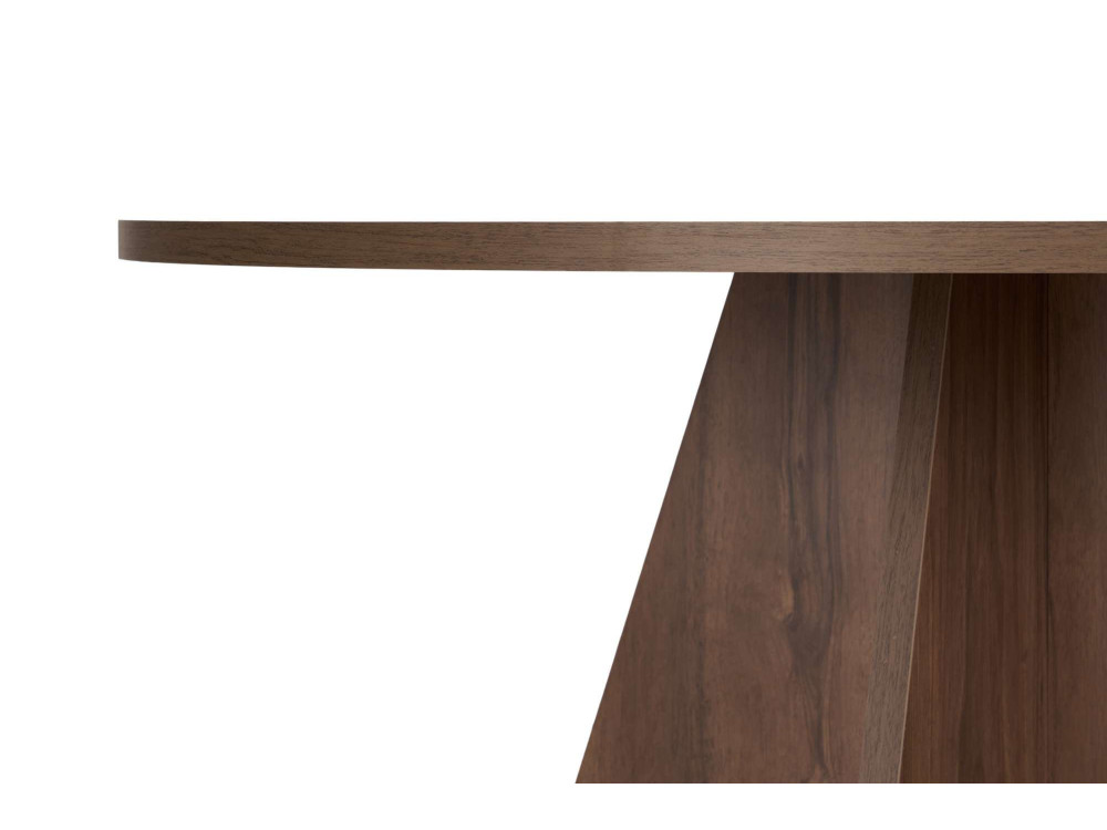 Eettafel "Virella" van hout - 120 x 120 x 75 cm - Walnoot