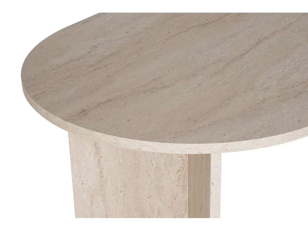 Houten eettafel "Sablin" - 180 x 89 x 75 cm - Travertin