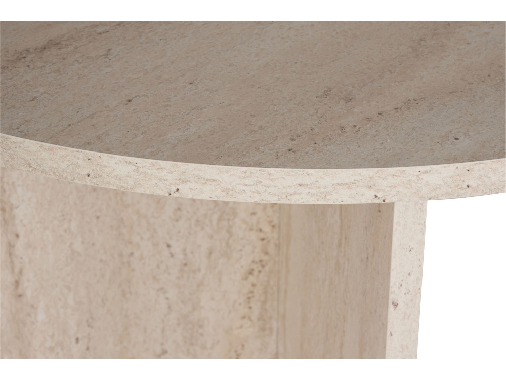 Houten eettafel "Sablin" - 180 x 89 x 75 cm - Travertin