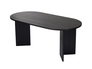 Houten eettafel "Sablin" - 180 x 89 x 75 cm - Zwart hout