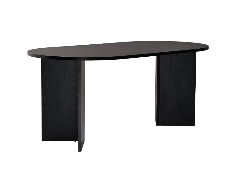 Houten eettafel "Sablin" - 180 x 89 x 75 cm - Zwart hout