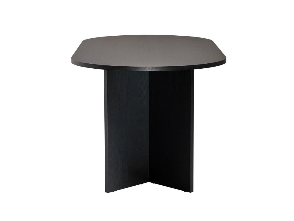 Houten eettafel "Sablin" - 180 x 89 x 75 cm - Zwart hout