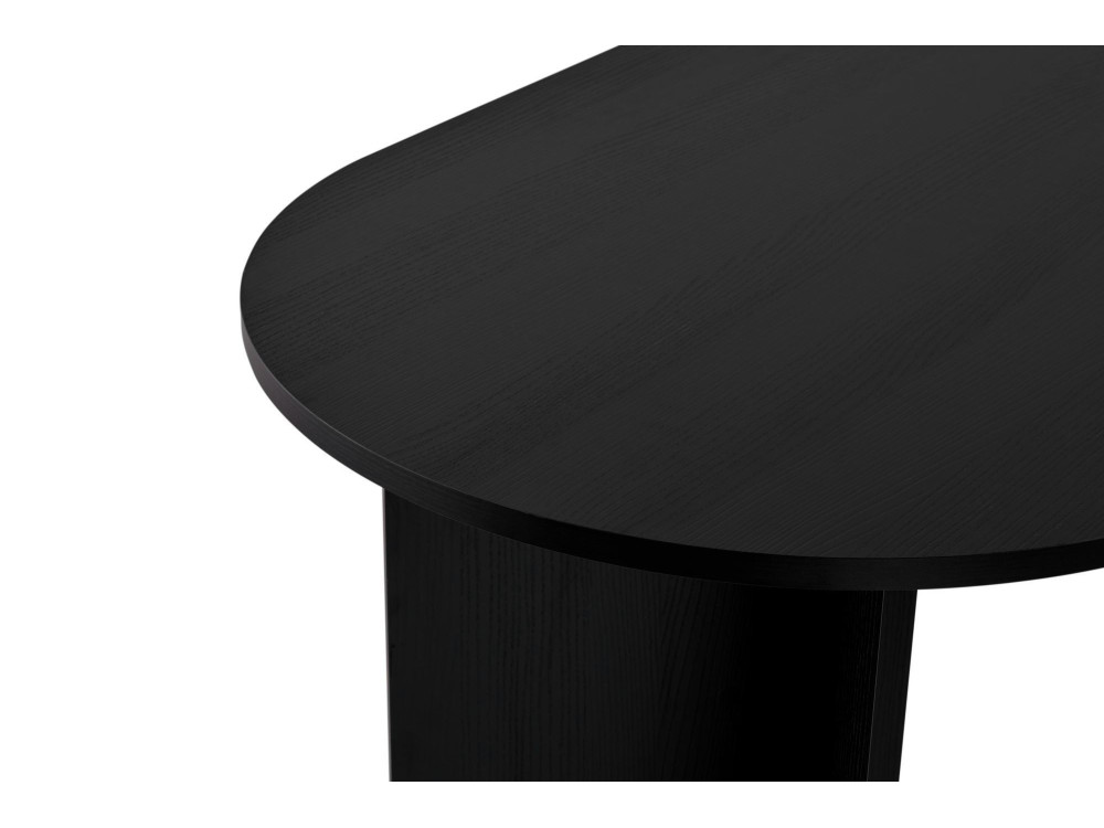 Houten eettafel "Sablin" - 180 x 89 x 75 cm - Zwart hout