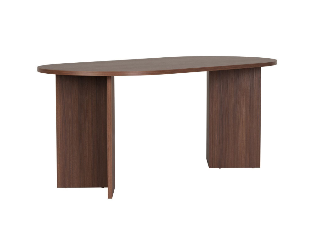 Houten eettafel "Sablin" - 180 x 89 x 75 cm - Notelaar
