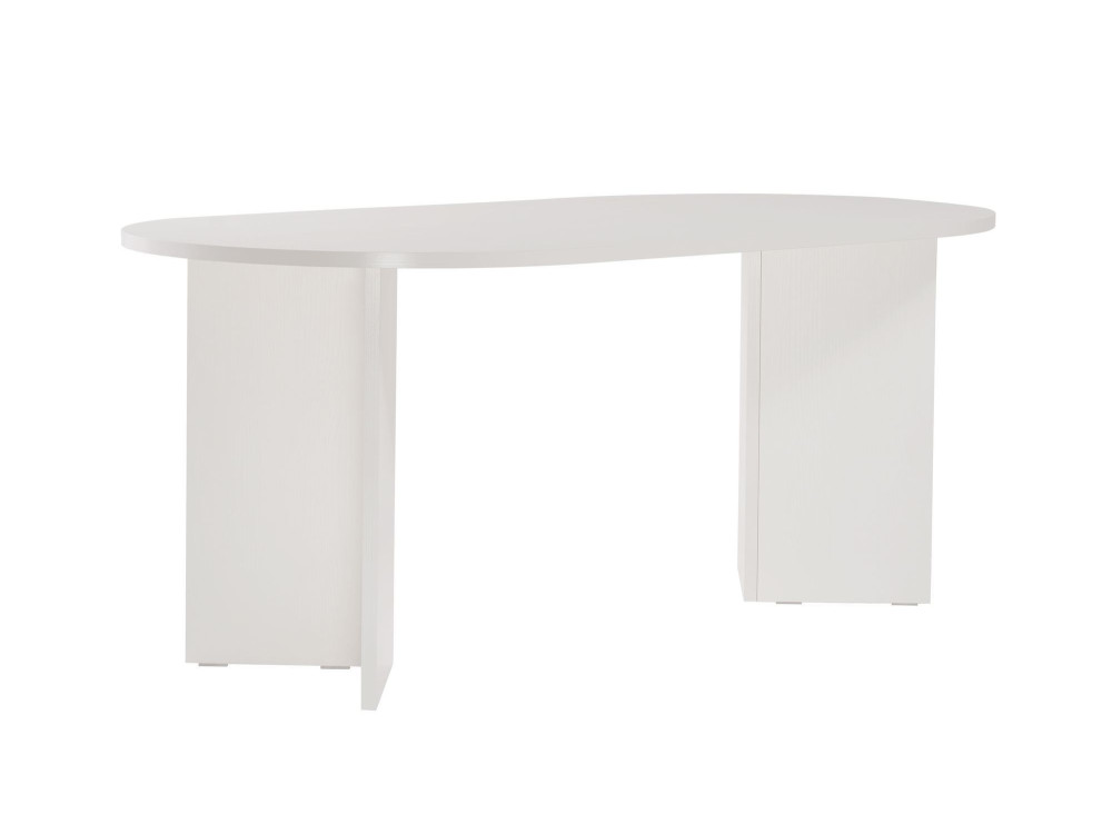 Houten eettafel "Sablin" - 180 x 89 x 75 cm - Wit Hout