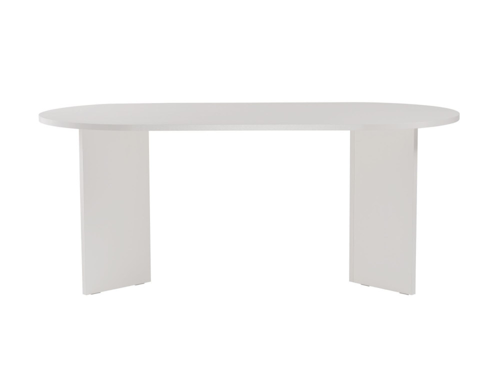 Houten eettafel "Sablin" - 180 x 89 x 75 cm - Wit Hout