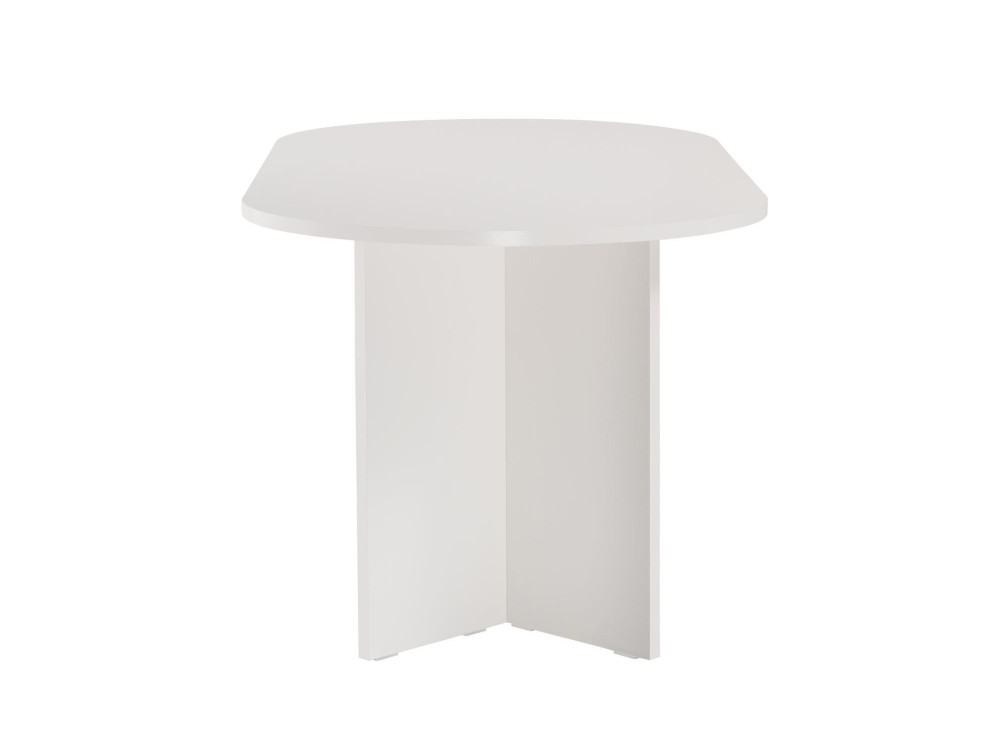 Houten eettafel "Sablin" - 180 x 89 x 75 cm - Wit Hout