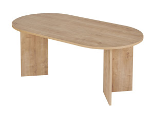 Houten eettafel "Sablin" 180 x 90 x 75 cm - Saffier eik
