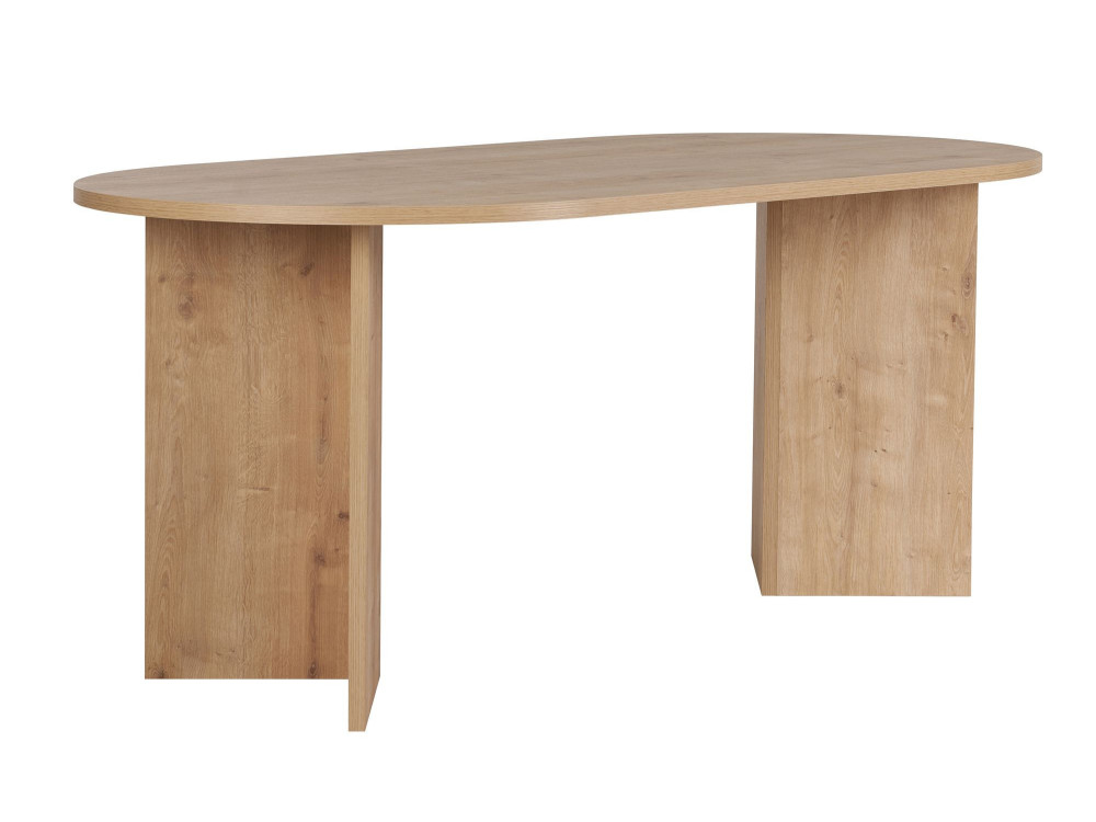 Houten eettafel "Sablin" 180 x 90 x 75 cm - Saffier eik