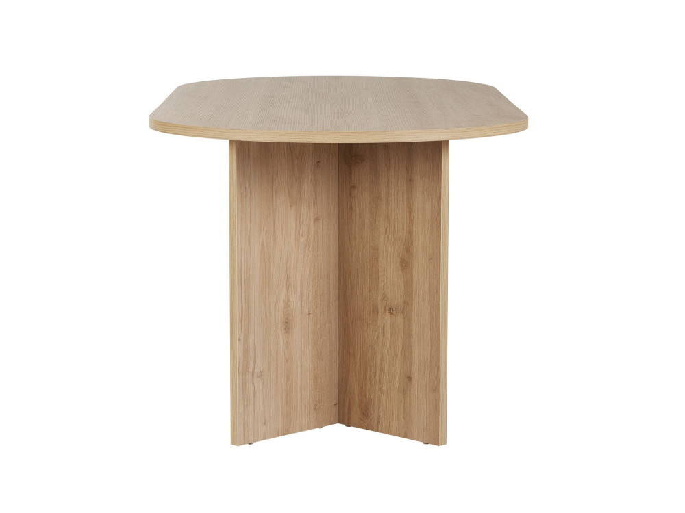 Houten eettafel "Sablin" 180 x 90 x 75 cm - Saffier eik
