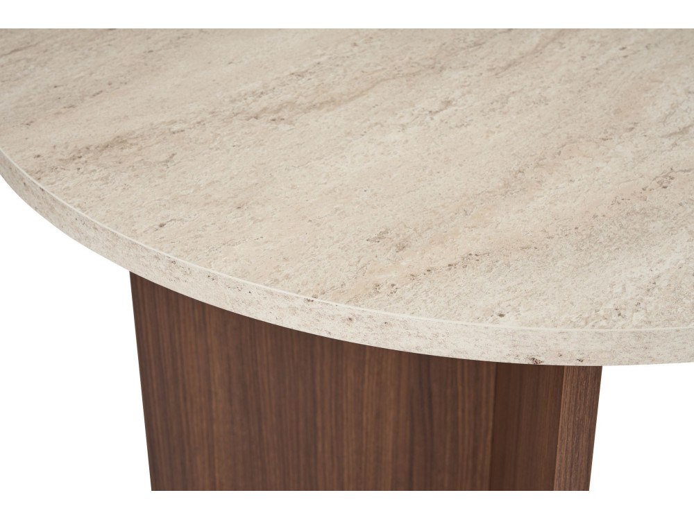 Houten eettafel "Sablin" 180 x 90 x 75 cm - Travertin