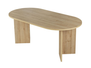 Houten eettafel "Sablin" 180 x 90 x 75 cm - Eik Cadiz