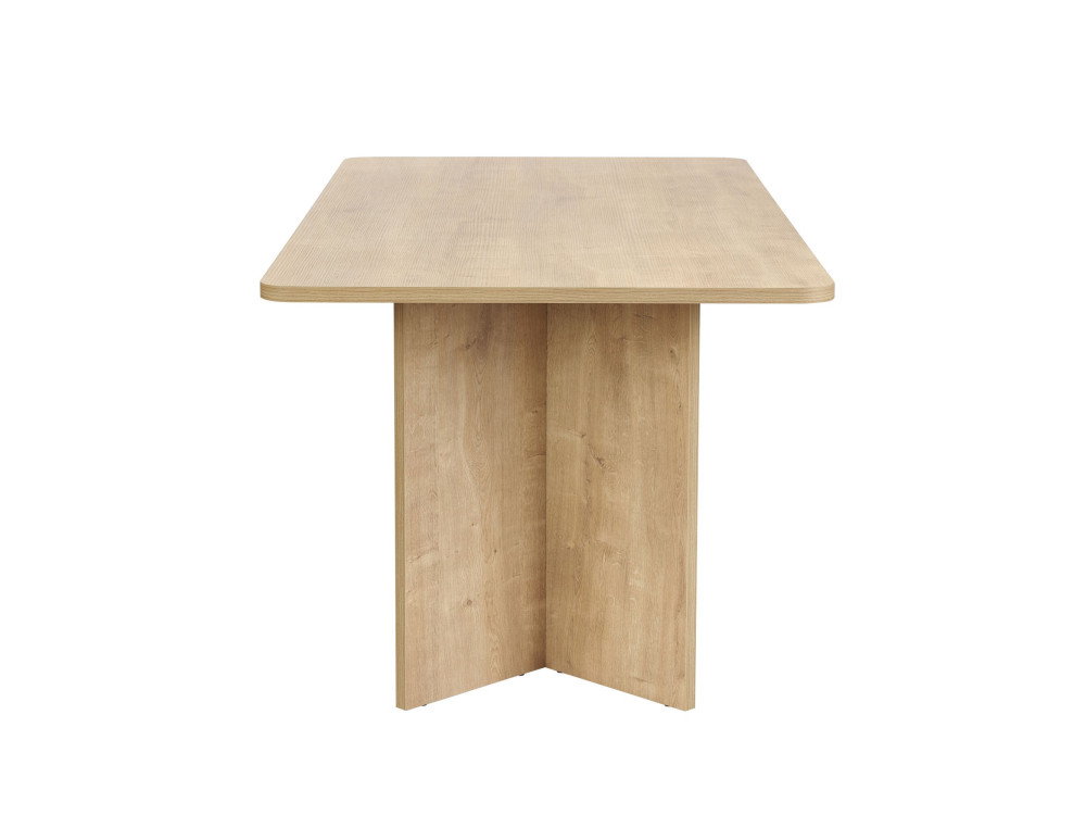 Houten eettafel "Linza" 180 x 90 x 75 cm - Honing eik