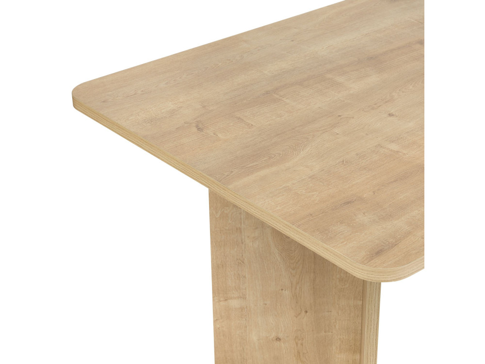 Houten eettafel "Linza" 180 x 90 x 75 cm - Honing eik