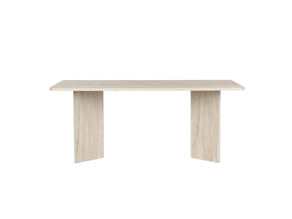 Houten eettafel "Linza" 180 x 90 x 75 cm - Travertin