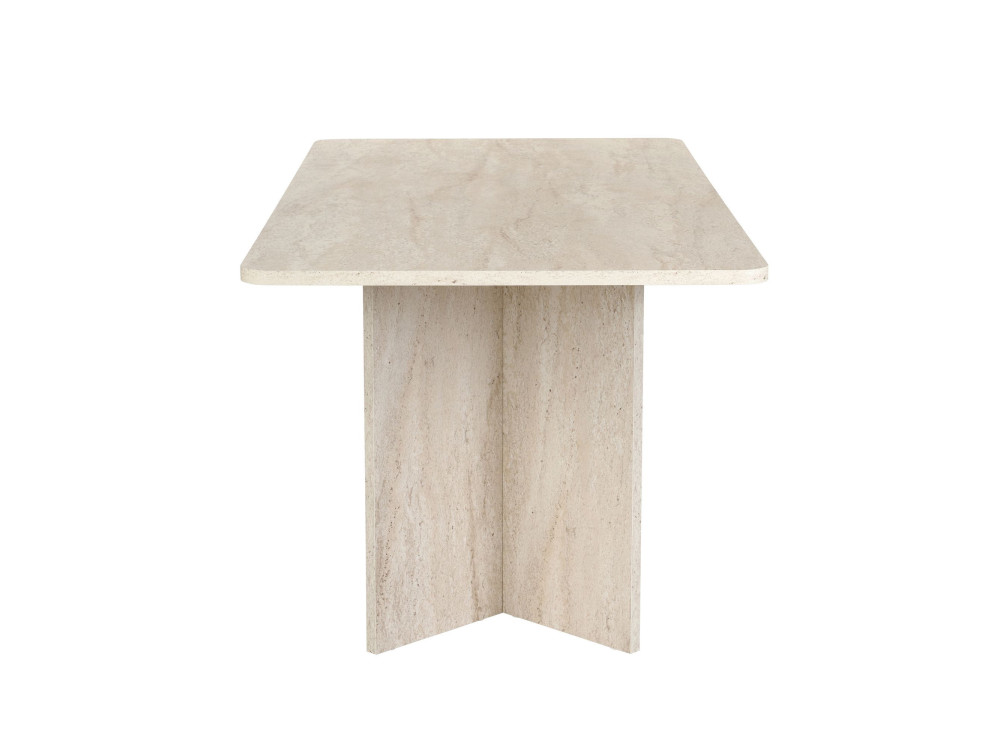 Houten eettafel "Linza" 180 x 90 x 75 cm - Travertin