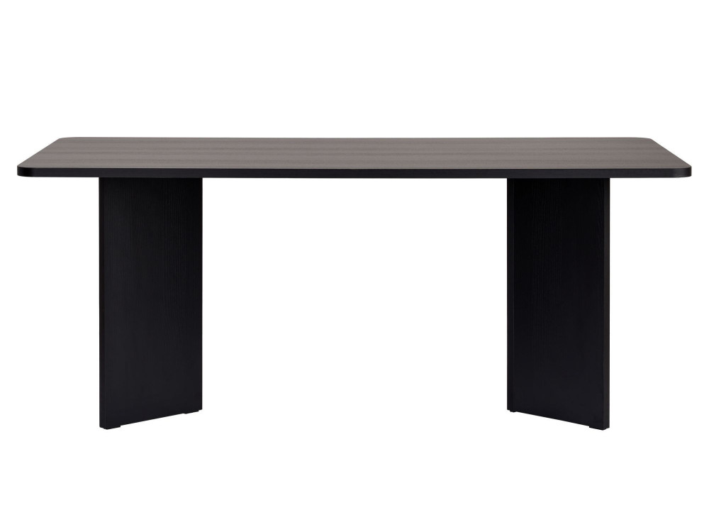 Houten eettafel "Linza" 180 x 90 x 75 cm - Zwart hout