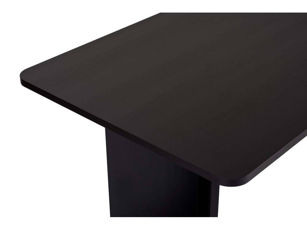 Houten eettafel "Linza" 180 x 90 x 75 cm - Zwart hout