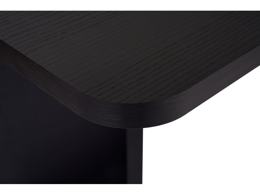 Houten eettafel "Linza" 180 x 90 x 75 cm - Zwart hout
