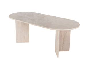 Houten eettafel "Sabella" 200 x 90 x 75 cm - Travertin