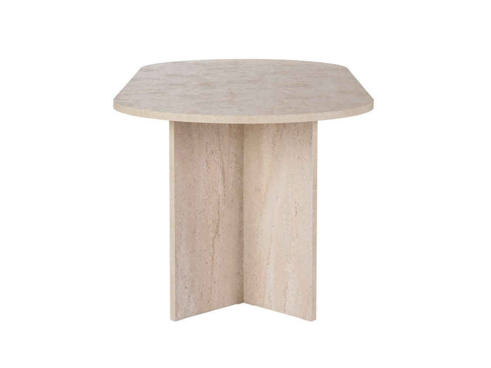 Houten eettafel "Sabella" 200 x 90 x 75 cm - Travertin