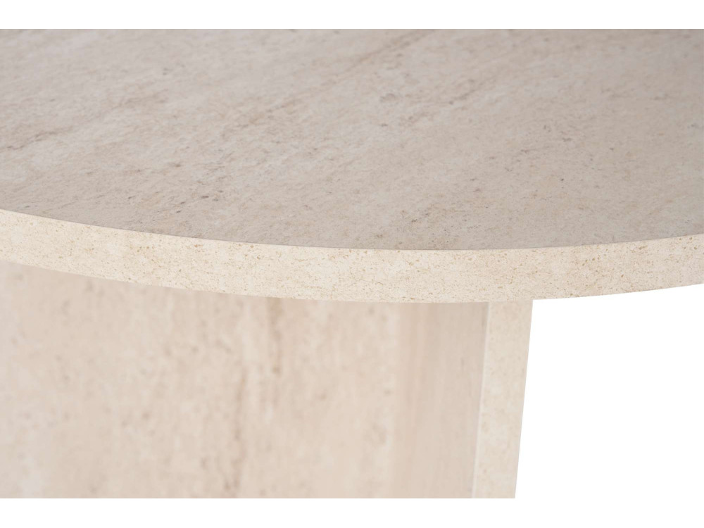 Houten eettafel "Sabella" 200 x 90 x 75 cm - Travertin