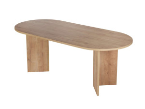 Houten eettafel "Sabella" 200 x 90 x 75 cm - Saffier eik