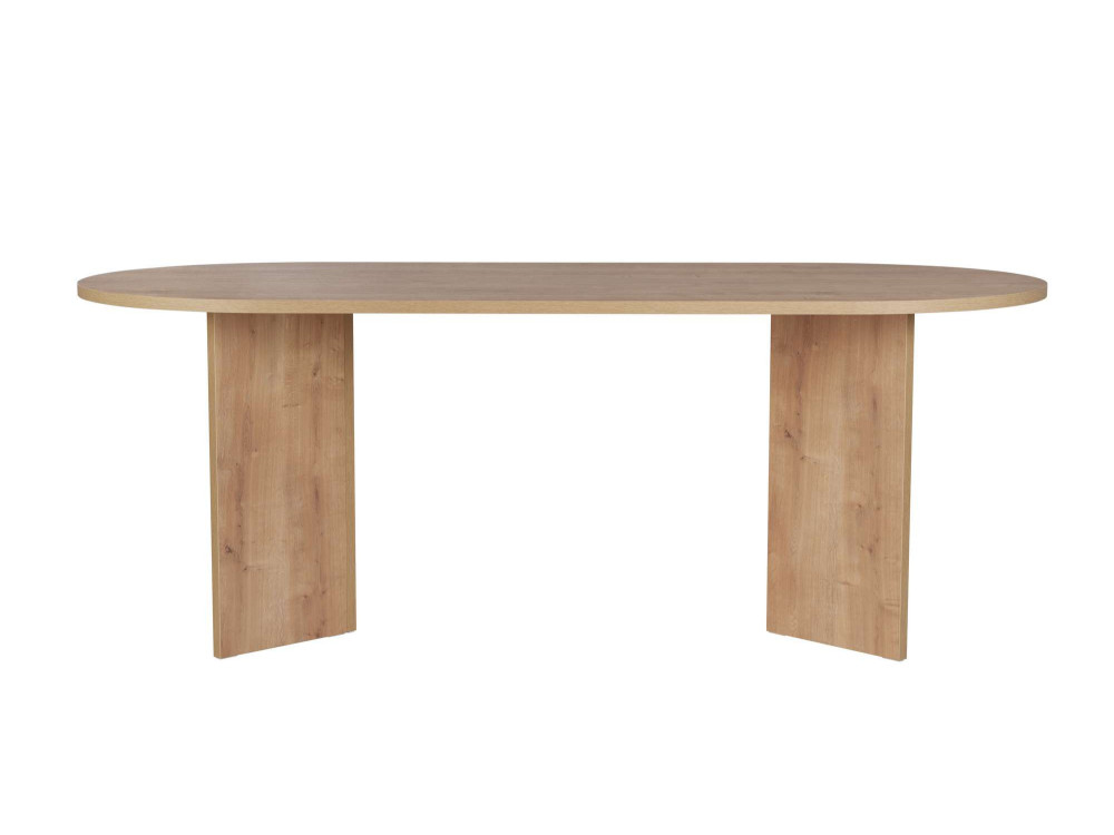 Houten eettafel "Sabella" 200 x 90 x 75 cm - Saffier eik
