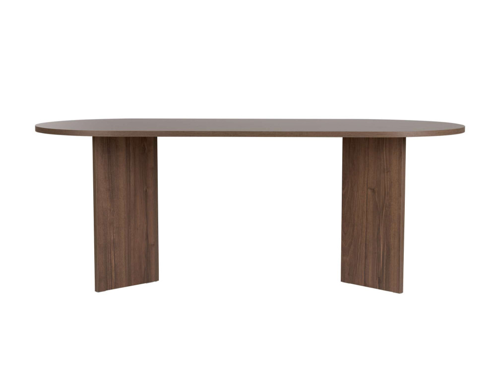Houten eettafel "Sabella" 200 x 90 x 75 cm - Notelaar