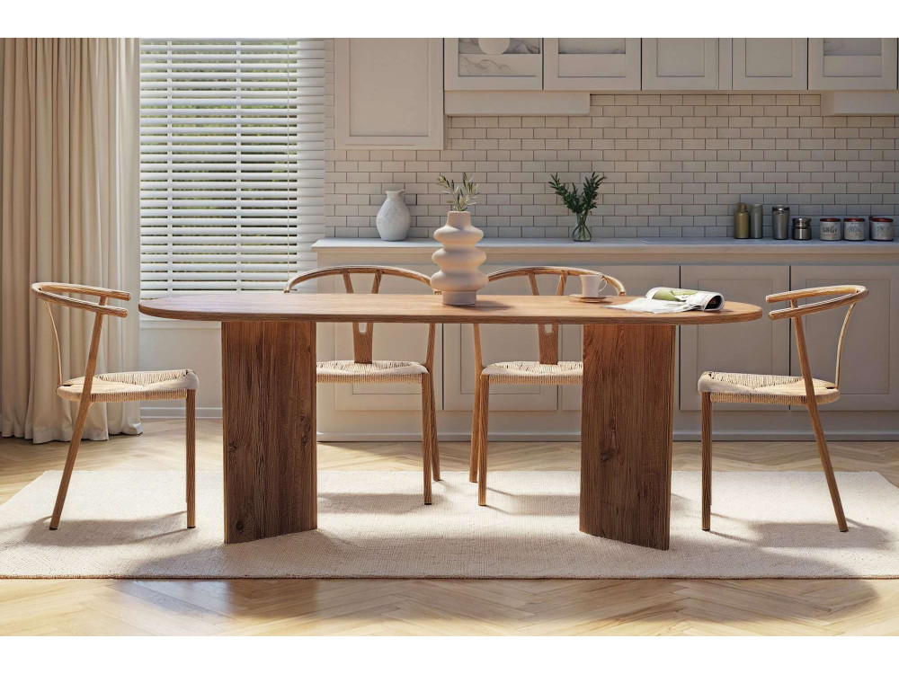 Houten eettafel "Sabella" 200 x 90 x 75 cm - Atlantic Pine