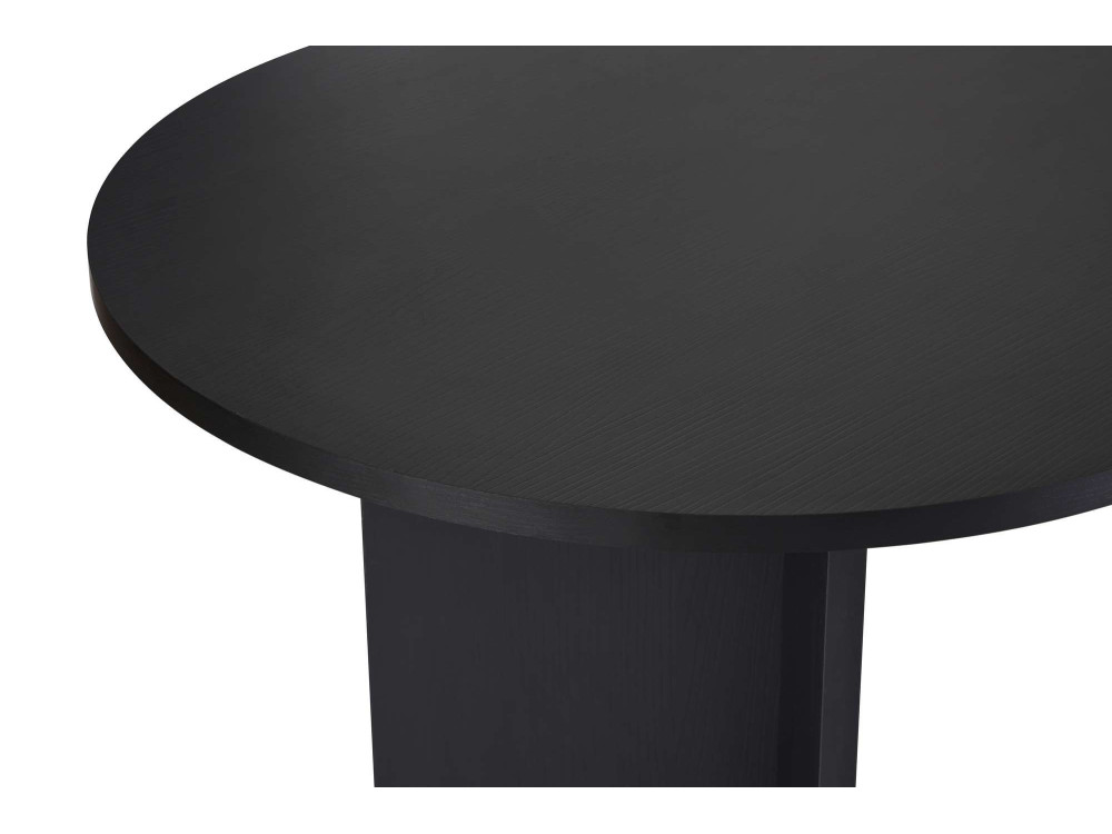 Houten eettafel "Sabella" 200 x 90 x 75 cm - Zwart hout