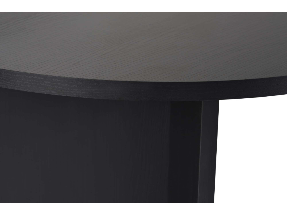 Houten eettafel "Sabella" 200 x 90 x 75 cm - Zwart hout