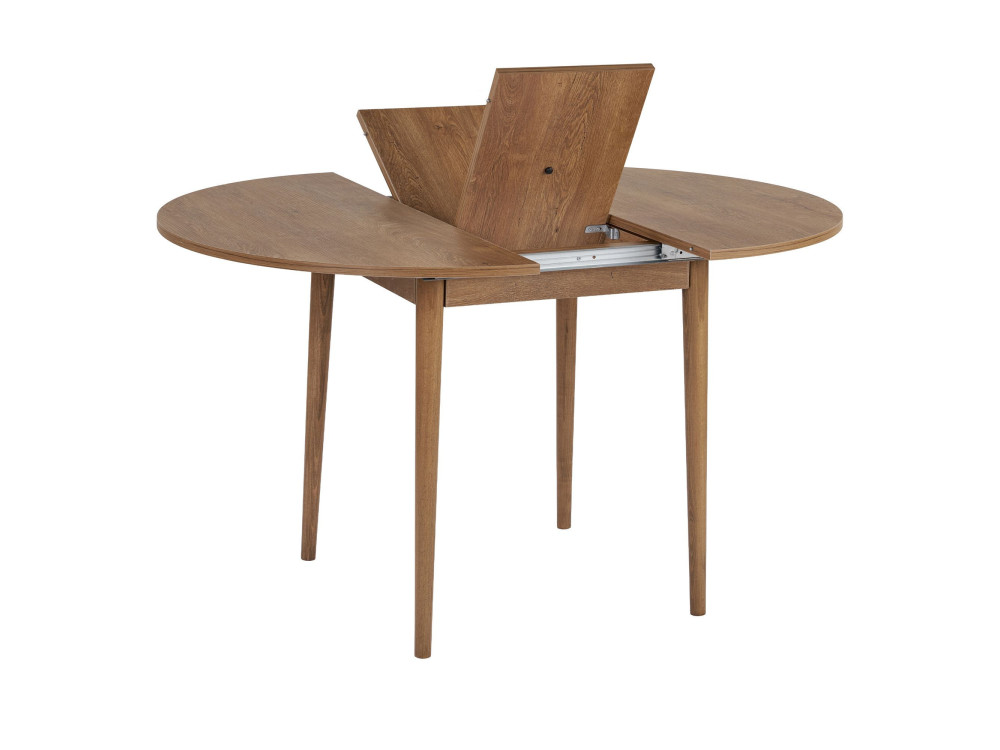 Uitschuifbare houten eettafel "Viona" 100 x 100 x 75 cm - Le chêne de Kafka