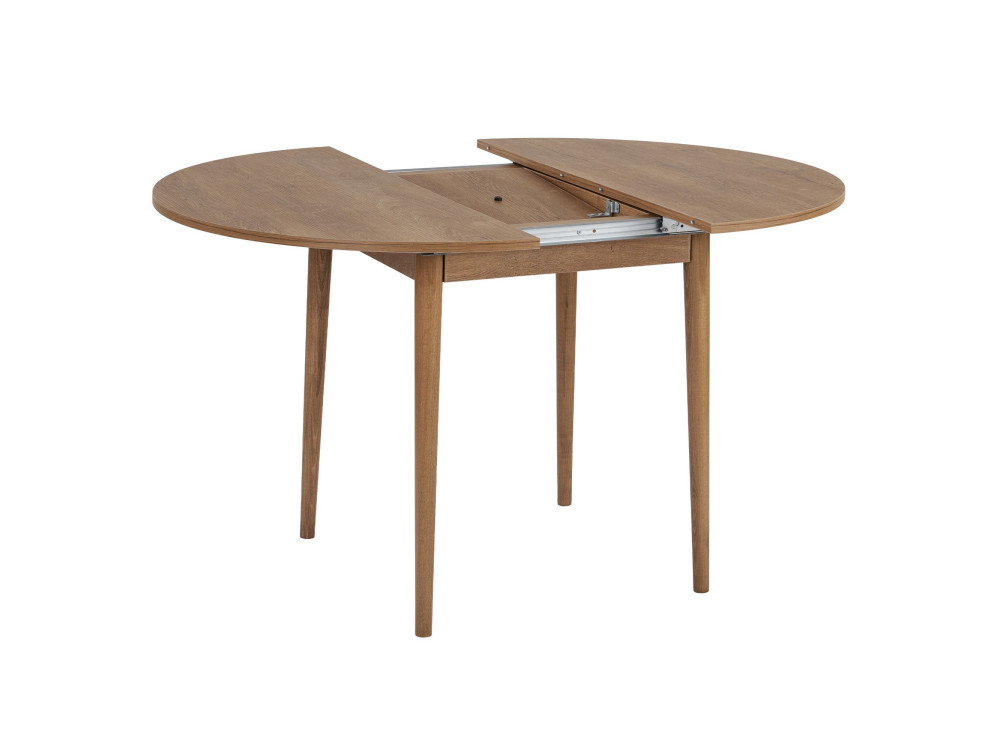 Uitschuifbare houten eettafel "Viona" 100 x 100 x 75 cm - Le chêne de Kafka
