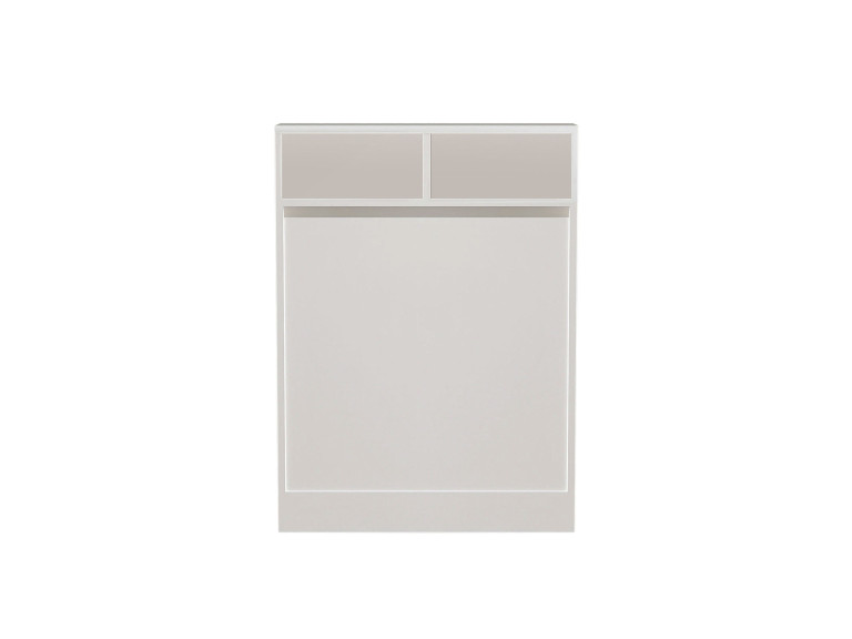 Bracked" inklapbare houten eettafel - 70 x 15 x 96 cm - Wit