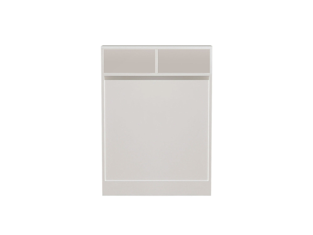 Bracked" inklapbare houten eettafel - 70 x 15 x 96 cm - Wit